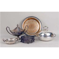 A STERLING SILVER PIERCED BORDER HOLDER