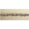 Image 2 : A 14K WHITE GOLD AND DIAMOND BRACELET