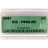 Image 3 : 1957 LINCOLN CENT ICG PR68RD
