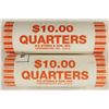 Image 1 : 2-$10 ROLLS OF 2009-P GUAM QUARTERS