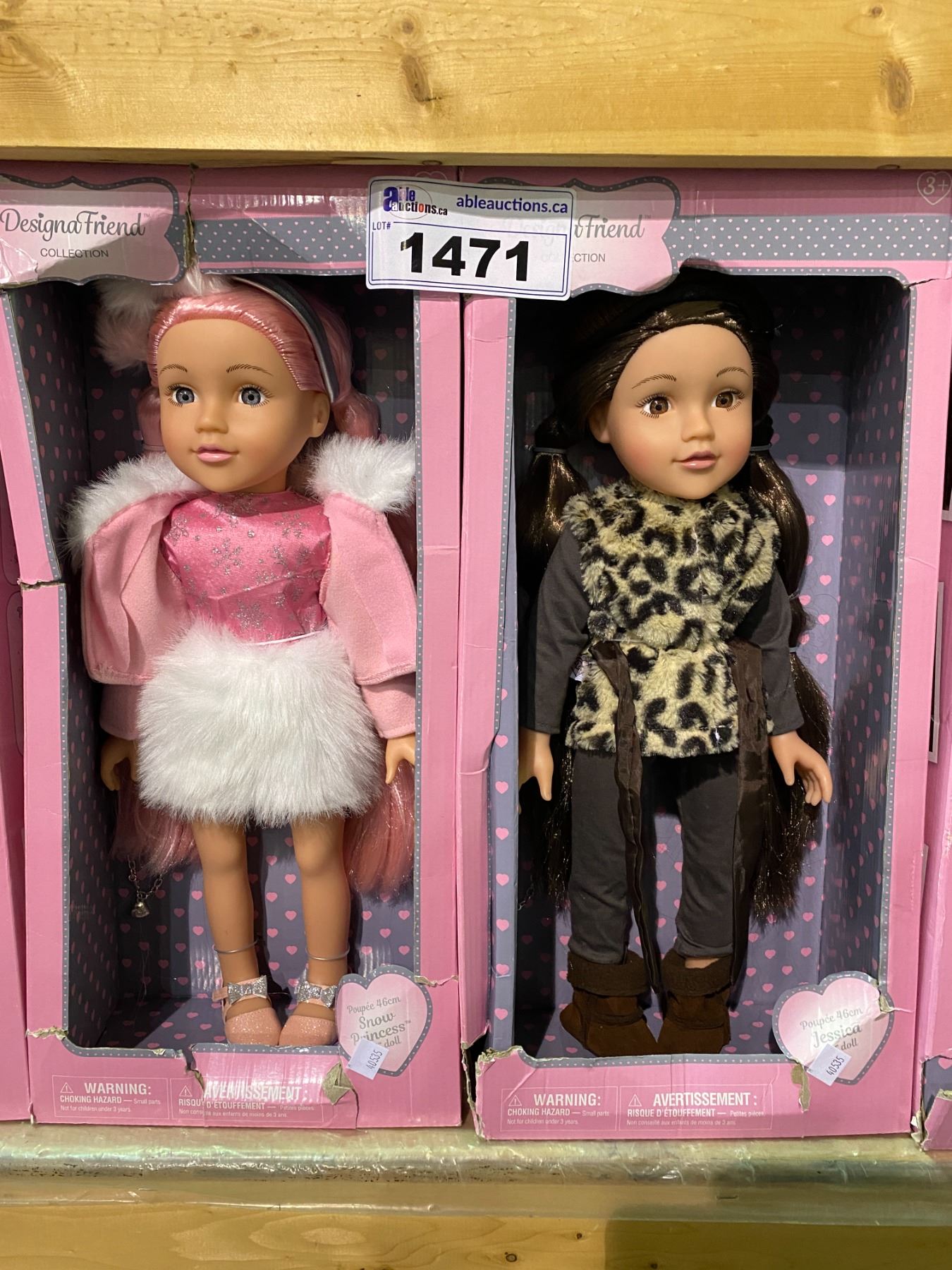 2 DESIGNAFRIEND COLLECTION DOLLS