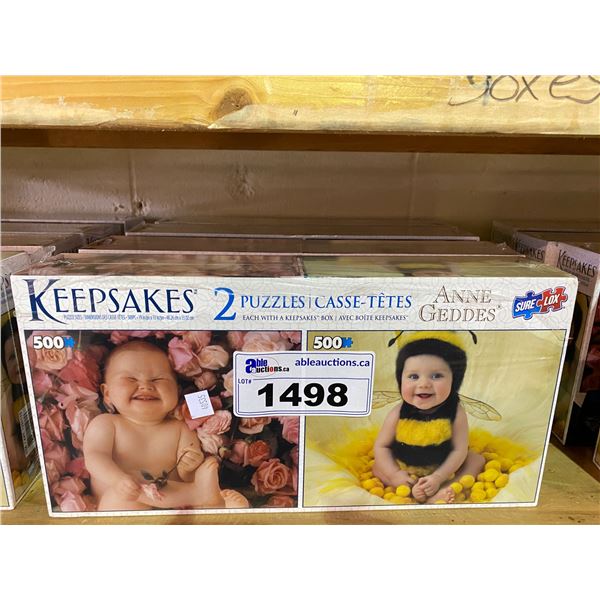 4 NEW IN PACKAGING ANNE GEDDES KEEPSAKES 2 PUZZLES