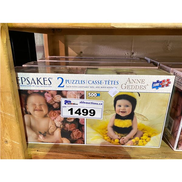 4 NEW IN PACKAGING ANNE GEDDES KEEPSAKES 2 PUZZLES