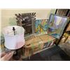 Image 2 : CHRISTMAS TREE, LAMP, ASSORTED ART, MIRROR. & MORE