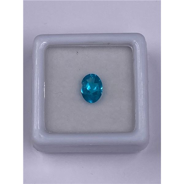 RARE PARAIBA APATITE 1.05CT, 7.8 X 5.7 X 3.2MM, OVAL CUT, VVS CLARITY, BRAZIL, UNTREATED