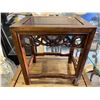 Image 2 : 1 STOOL & 2 ROSE WOOD SIDE TABLES