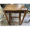 Image 3 : 1 STOOL & 2 ROSE WOOD SIDE TABLES