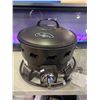 Image 2 : IN BOX BEAR PATTERNED OUTDOOR PROPANE FIREPIT BLACK 17.7 X 17.7 X 11.8"