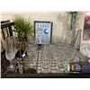 Image 2 : ASSORTED DISHWARE, MIRROR, FAUX PLANT, & MORE