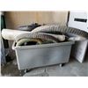 Image 2 : BIN OF ASSORTED MISC (LARGE AREA RUG, HOSE, 2 MOTORCYCLE TIRES, ETC) BIN NOT INCLUDED