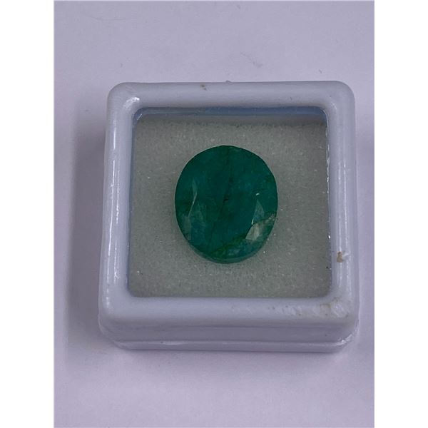 NATURAL BIG EMERALD 9.65CT, 14.03 X 12.12 X 6.64MM, EMERALD GREEN COLOUR, OVAL CUT, VVS CLARITY,