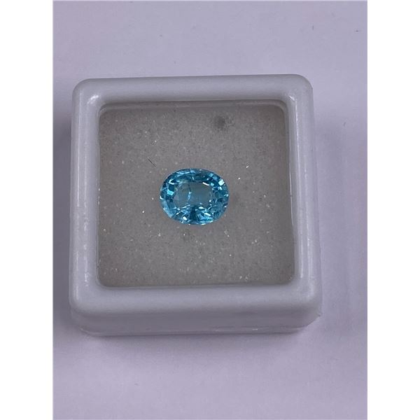 SUPERB PARAIBA APATITE 1.88CT, 8.4 X 7.2 X 4.5MM, OVAL CUT, VVS CLARITY, BRAZIL, UNTREATED