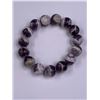 Image 1 : CHEVRON AMETHYST STRETCHY BRACELET 57G