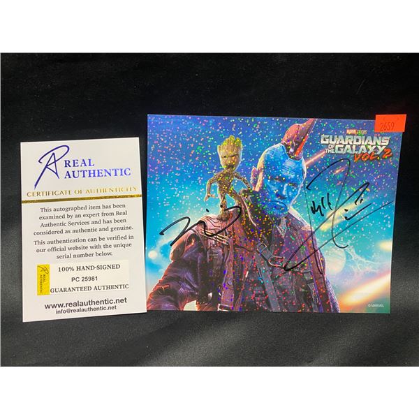 VIN DIESEL & MICHAEL ROOKER SIGNED GUARDIANS OF THE GALAXY VOL 2 PHOTO WITH COA