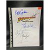 Image 1 : INDIANA JONES AND THE TEMPLE OF DOOM SIGNED SCRIPT COVER WITH COA AUTOGRAPHS INCLUDE: