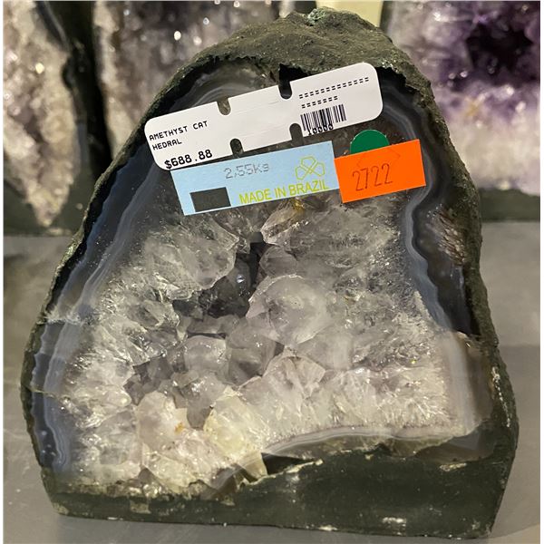 AMETHYST GEODE RETAIL $688.88 2.55KG APPROX. 6.5 X 6 