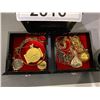 Image 2 : SMALL DECORATIVE JEWELRY BOX & CONTENTS