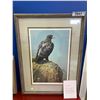 Image 1 : FRAMED & SIGNED ROBERT BATEMAN LEP 895/950 TITLED "BLACK EAGLE" WITH COA 32 X 24"