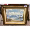 Image 1 : FRAMED & SIGNED ORIGINAL OIL ON CANVAS BY LENA EICHMANN 33.5 X 27.5"