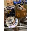 Image 2 : ASSORTED DISHWARE, VINTAGE ROLLER SKATES, ELECTRONICS, & MORE