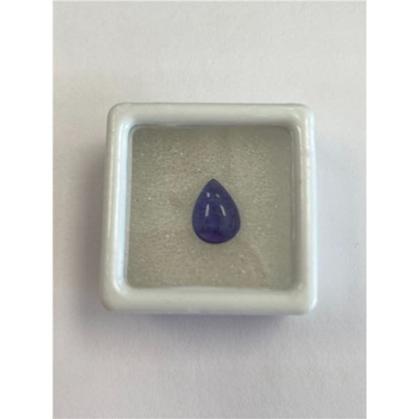 SUPERB TANZANITE 2.65CT, 9.6 X 7.3 X 4.3MM, PEAR CABOCHON, VS, TANZANIA, UNTREATED