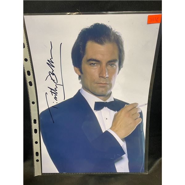 TIMOTHY DALTON SIGNED PHOTO WITH COA