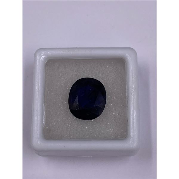 NATURAL BLUE SAPPHIRE 8.58CT, 12.6 X 11.0 X 6.6MM, OVAL CUT, VS, THAILAND, POSSIBLE GF