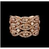 Image 2 : 14KT Rose Gold 1.22 ctw Diamond Ring