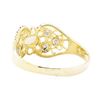 Image 3 : 0.25 ctw Opal And Diamond Ring - 18KT Yellow Gold