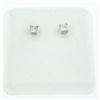 Image 2 : New 14K White Gold Princess Cut Solitaire Stud Earrings