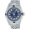 Image 1 : Rolex Ladies Stainless Steel 26MM Blue Diamond Lugs Oyster Perpetual Datejust