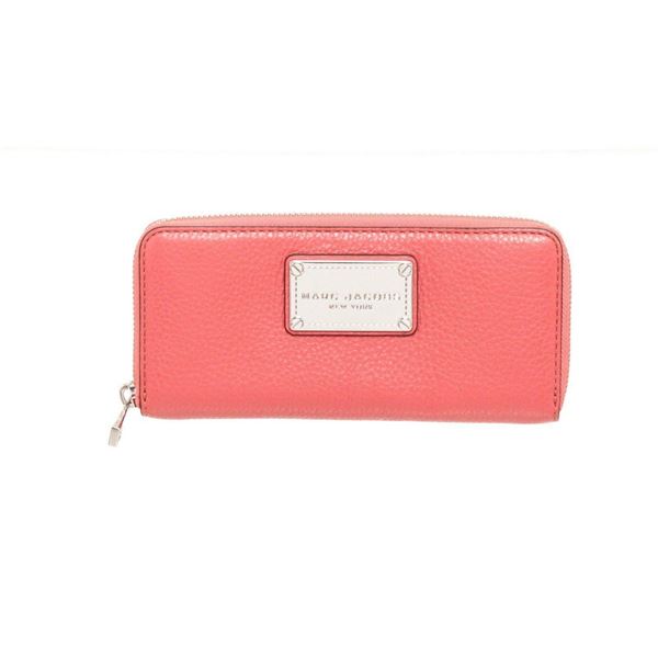 Marc Jacobs Pink Leather Classic Q Zippy Wallet