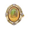 Image 1 : 4.73 ctw Opal and Diamond Ring - 14KT Yellow Gold