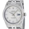 Image 3 : Rolex Mens Stainless Steel Silver Diamond 36MM Oyster Perpetual Datejust Wristwa