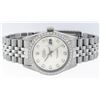 Image 4 : Rolex Mens Stainless Steel Silver Diamond 36MM Oyster Perpetual Datejust Wristwa
