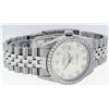 Image 5 : Rolex Mens Stainless Steel Silver Diamond 36MM Oyster Perpetual Datejust Wristwa