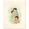 Image 1 : "Leaving the Garden" Limited Edition Lithograph by Edna Hibel (1917-2014), Numbe