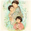 Image 2 : "Leaving the Garden" Limited Edition Lithograph by Edna Hibel (1917-2014), Numbe