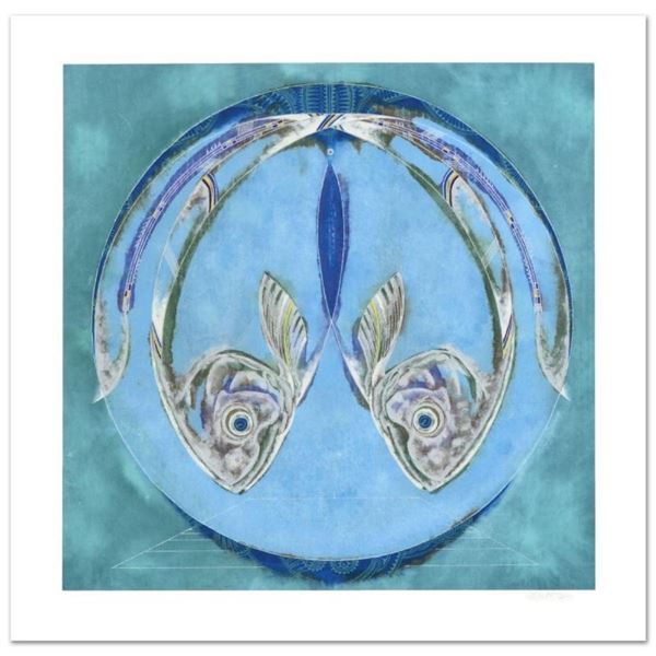 Lu Hong, "Pisces" Limited Edition Giclee, Numbered and Hand Signed with COA.