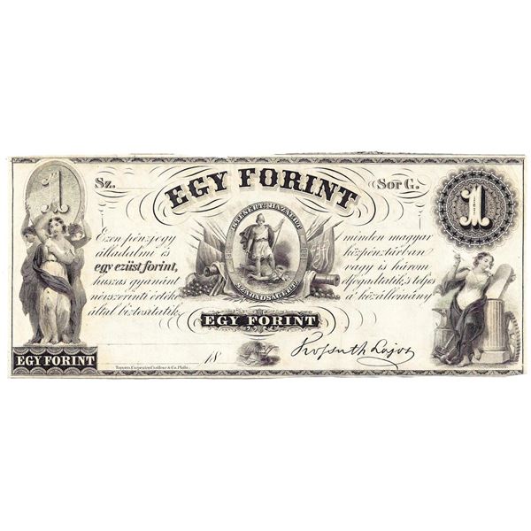 1800's $1 EGY Forint - Obsolete Note UNC