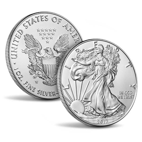 2017 American Silver Eagle .999 Fine Silver Dollar Coin