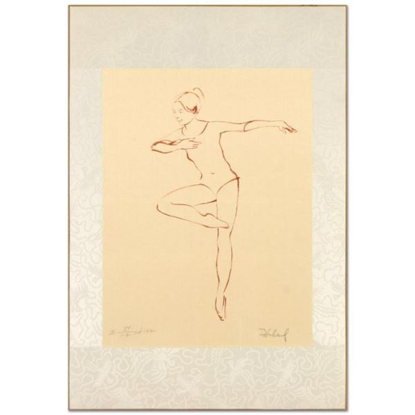 Edna Hibel (1917-2014), "Pirouette" Limited Edition Lithograph, Numbered and Han