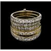 Image 2 : 2.98 ctw Diamond Ring - 14KT Two-Tone Gold