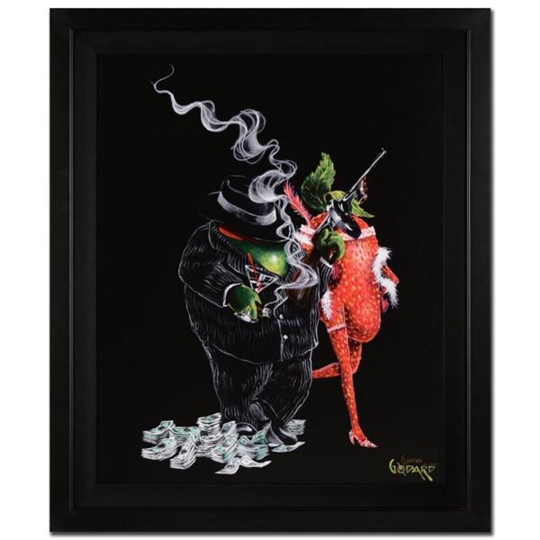 Michael Godard, "Gangster Love" Framed Limited Edition on Canvas, Numbered and S