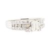 Image 1 : 1.12 ctw Diamond Ring - Platinum