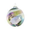 Image 1 : Glass Eye Studios, "Ornament (Black and White)" Hand Blown Glass Sculpture (Seco