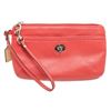Image 1 : Coach Pink Park Leather Turnlock Wristlet Clutch