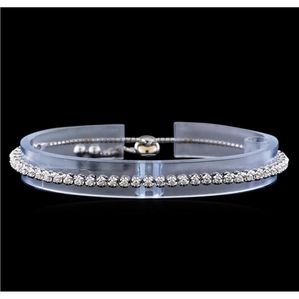 1.00 ctw Diamond Bracelet - 14KT White Gold