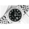 Image 1 : Rolex Datejust Mens 36 Original Black Roman White Gold Bezel Box Booklets Wallet