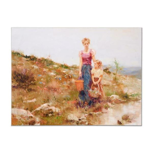 Pino (1939-2010),  Close to Home  Artist Embellished Limited Edition on Canvas (